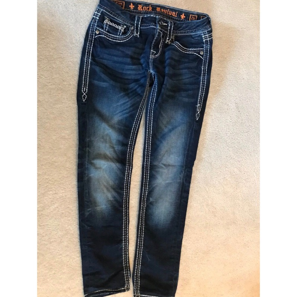 Rock Revival Jasna Skinny Ankle Jeans - size 26